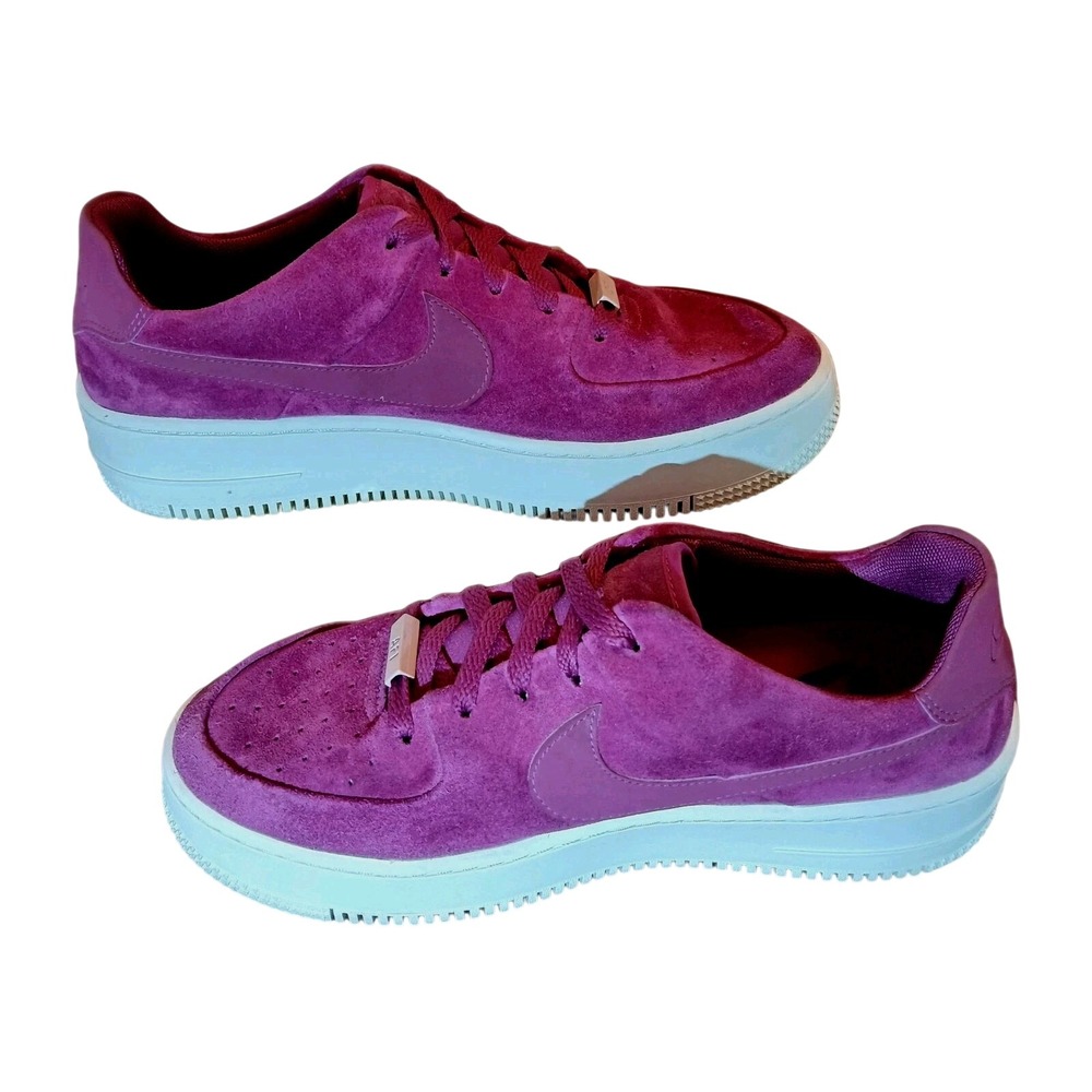 Nike Pink/Purple Suede Athletic Sneakers - Picture 4 of 10
